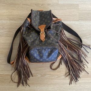 Authentic vintage boho bags blonde backpack